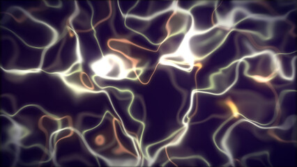 Abstract Glowing Light Streaks on Dark Background for Modern Design