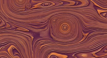 The image shows a detailed texture resembling highly exaggerated or carved wood grain. The colors are a rich blend of deep purplish-brown/maroon and lighter reddish-orange/amber.