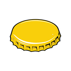 vector bottle cap isolated on white