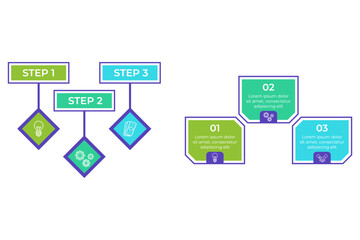 Infographic displaying clear step-by-step process. Design featuring colorful boxes and icons representing different activities and concepts. It visually engaging and informative