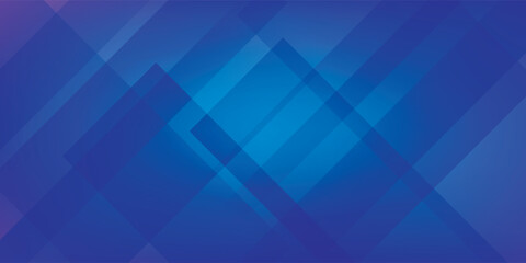 Abstract background with overlapping translucent blue and purple squares creating a modern dynamic geometric pattern.