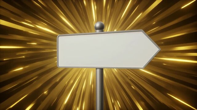 輝く未来への道標となる黄金のサイン