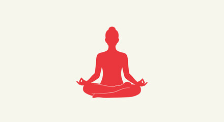 Find Inner Peace with this Serene Yoga Pose Silhouette, Perfect for Wellness Brands and Meditation Guides, Promoting Calm and Balance in Everyday Life