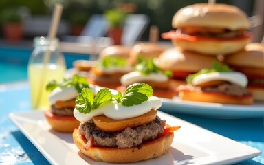 Summer Pool Party Food. High quality