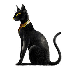 Ancient Egyptian Black Cat Deity