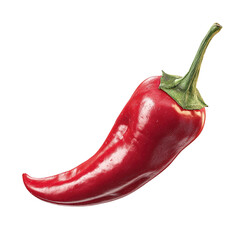 Red Chili Pepper with Green Stem