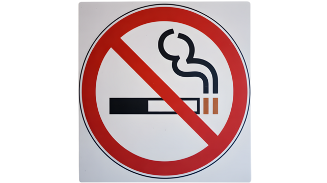 Promote a smoke-free environment with this prohibition sign, ideal for workplaces and public spaces needing clear no smoking policy signage