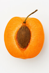 orange slice isolated on white