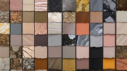 oud. Geological core samples displaying layered sedimentary rock strata in earth tones. STEM education sheets, lab safety posters, designed for biotech research communications.