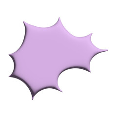 3d speech bubble Blank empty message box Textbox frame for banners, price tags, stickers, design