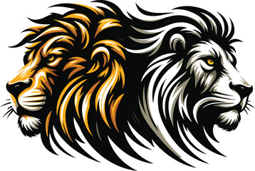color of head lion mascot