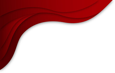 Crimson Waves: Abstract Red Curve Gradient Background