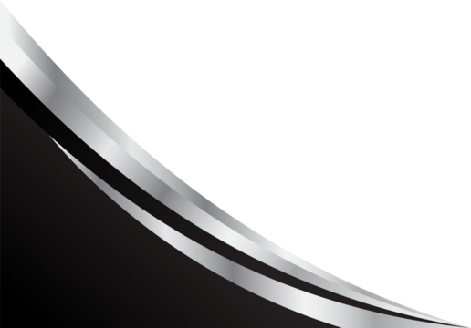 Abstract Black, Silver, and White Curve Design
