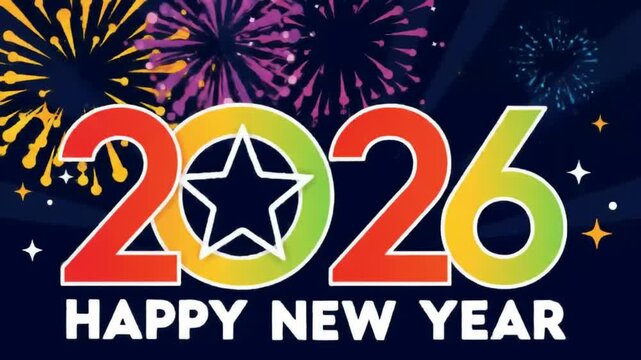 Adobe Illustrator Artwork Happy new yeaar 2026