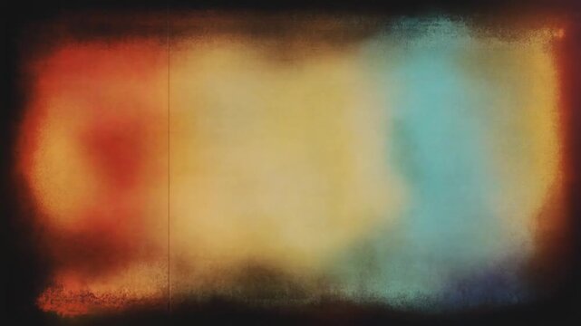 カラフルなフィルムバーンとヴィンテージ光漏れが織りなすシネマティックなトランジション