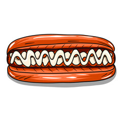 Hot dog vector illustration