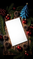 Warm Festive Background with Decorations for Holiday Greetings