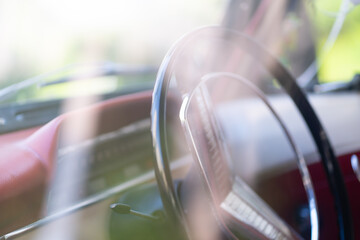 Stylish old car headlights that still retain their classic look