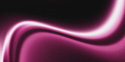 Glowing pink waveform on a rough textured grunge dark background. Dynamic noise texture poster background.