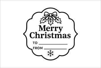 Festive Christmas Greeting Illustration