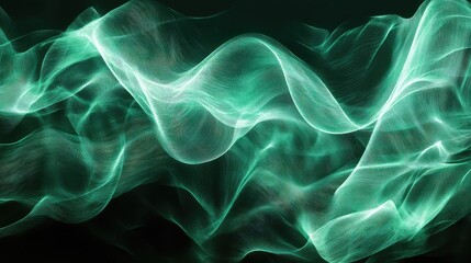Flowing digital mesh waves creating abstract energy background