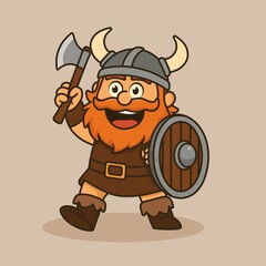 viking cartoon illustration