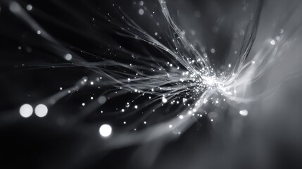 Fiber optic diverging lines transmitting global data