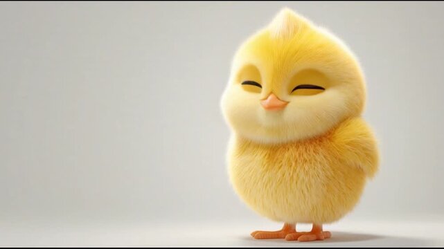 Cartoon chick character illustration