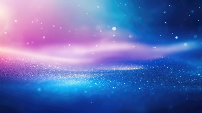 Abstract glitter gradient background with sparkling bokeh