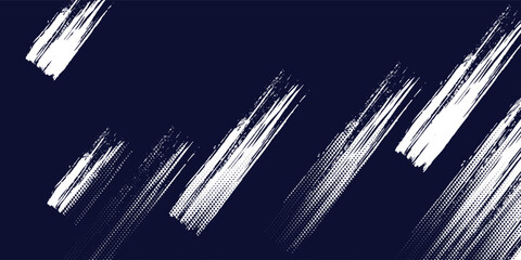 Dots halftone white and blue color pattern gradient grunge texture background. Dots pop art comics sport style vector illustration