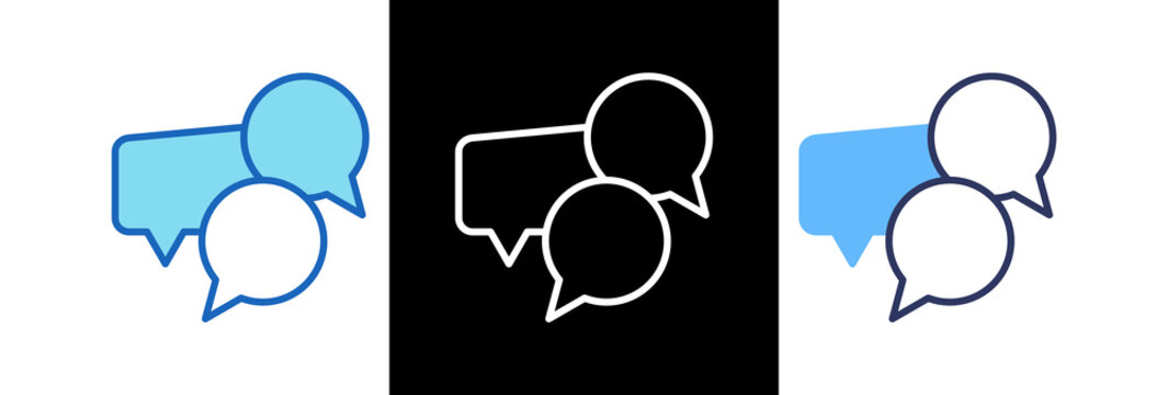 Conversation blueline icon