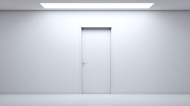 decontamination. An airlock door closing with faint mist in a pristine white isolation chamber. product launch decks, UI/UX mockups, designed for data visualization dashboards and holographic UIs. - Powered by Adobe