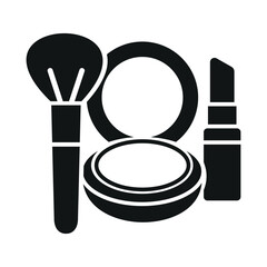 makeup icon in trendy flat design
