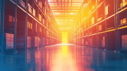 Future warehouse logistics automating storage and inventory management