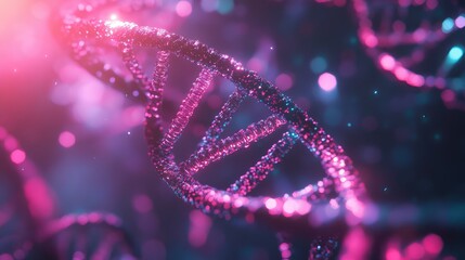 Dna helix structure representing science biotechnology and genetic engineering