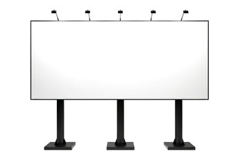 Obraz premium Blank billboard ad space isolated on transparent background