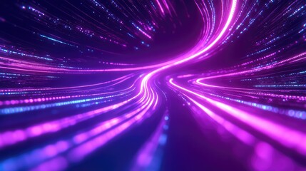 Digital data stream moving at high speed