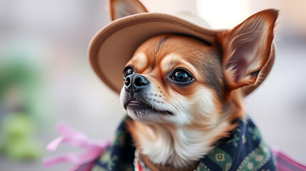 Chihuahua in a Poncho