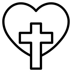 Obraz premium Peace religion in vector illustration