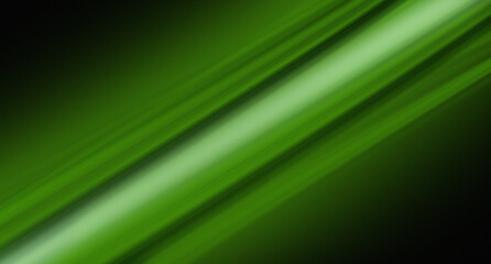Abstract green and white glowing curves on dark background, for barner wallpaper design © wiwin