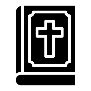 Bibble cristiany icon glyph style vector