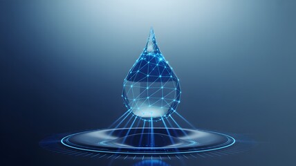 Futuristic Water Drop Technology Innovations and Science