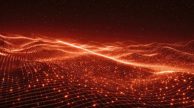 Digital grid background representing data connection technology - Powered by Adobe