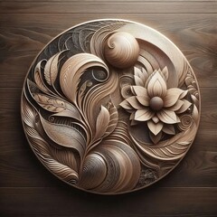 Natural Wood Grain Metallic Inlays Organic and refined