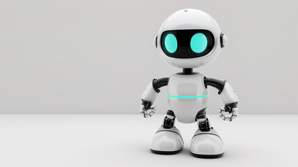 Cute white robot