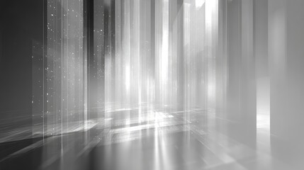 Abstract digital technology background with futuristic light columns