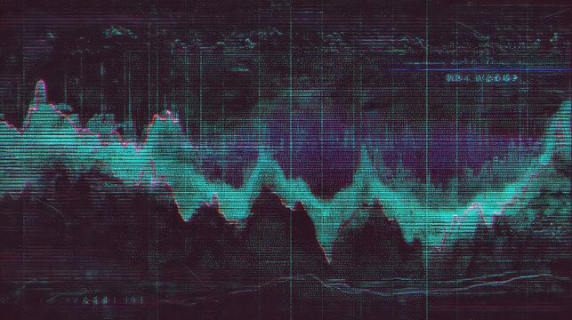 Digital data stream visualizing analytical business information graph - Powered by Adobe