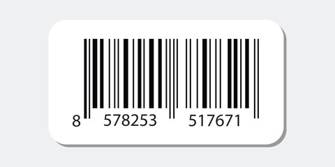Realistic barcode. Barcode icon. Vector illustration. Barcode icon. Barcode vector icon. Simple fake bar code. Bar code for web design. Barcode isolated barcods icon for selling, Product Barcode Trend