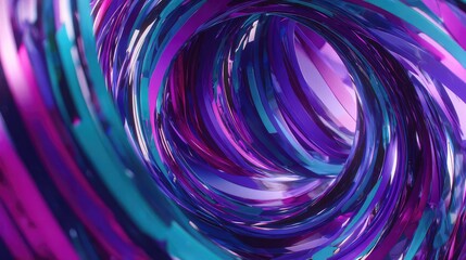 Abstract swirling digital vortex creating vibrant motion background