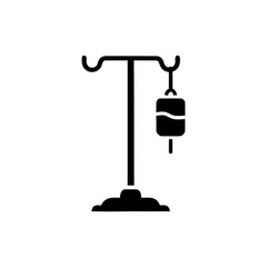 Simple IV Drip Icon – Medical Infusion Symbol in Minimal Style